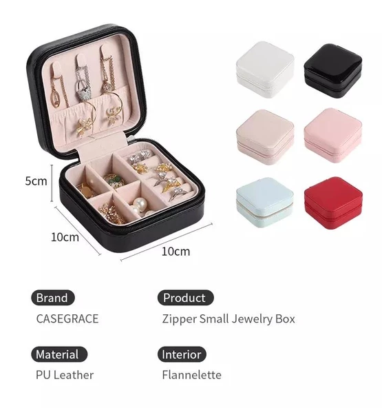 Çoklu Takı Organizeri Takı Kutusu Takı Kutusu  Seyahat Mücevher Çantası - 5