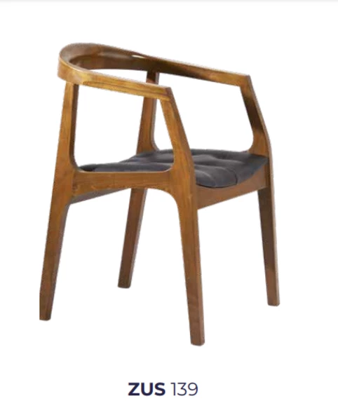 Sandalye 198715 ST Zus139 Tam Kolçak Model Sunideri Kayın RETRO Ayk Ceviz Elyapı - 6