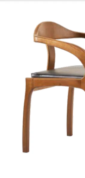 Sandalye 198713 Zus137 Tam Kolçak Sunideri Döşeme Kayın Torna RETRO Ayak El Yapım - Resim 3