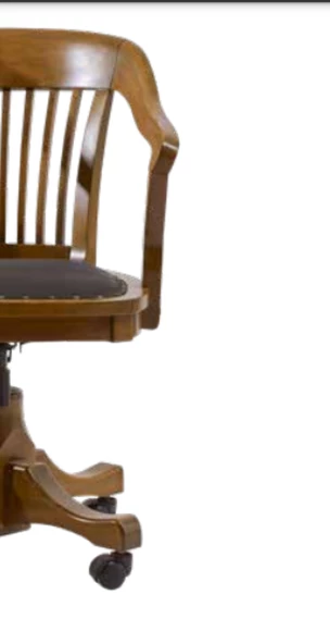 Sandalye19870 Zus134 YARIM KOLÇAK KAFES Amortisörlü Klasik Makam Kol Parlak Ceviz - 4