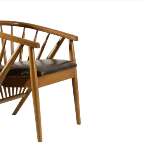 Sandalye 19869 Zus133 Çıta Torna Sırtlık MODEL Ahşap Kayn Geniş Oturum Açık Ceviz - Resim 2