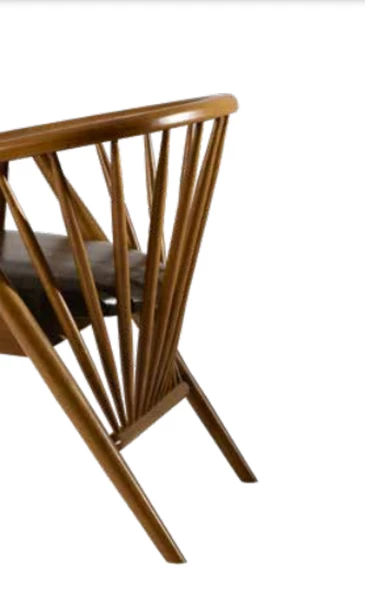 Sandalye 19869 Zus133 Çıta Torna Sırtlık MODEL Ahşap Kayn Geniş Oturum Açık Ceviz - Resim 4