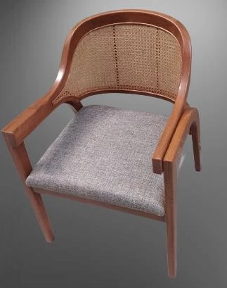 Sandalye 19868 Zus132 Hasır Sırtlık MODEL Ahşap Kayn ORT Otrm Açık Ceviz El Yapım - 7