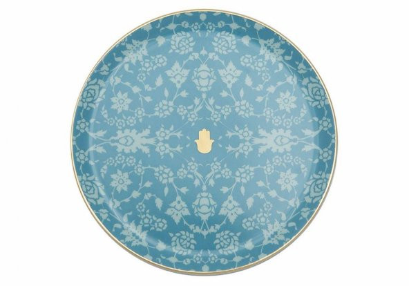 Porland Glamorous Turkuaz Düz Tabak 24 cm 04A+P021554