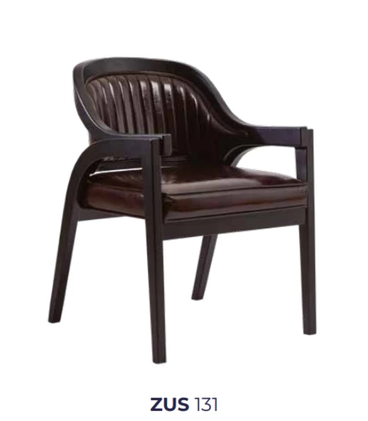 Sandalye 19867 Zus131 Dilimli Sırtlık Kayın Aslan Ayak Suni Deri Döşeme El yapım - 8