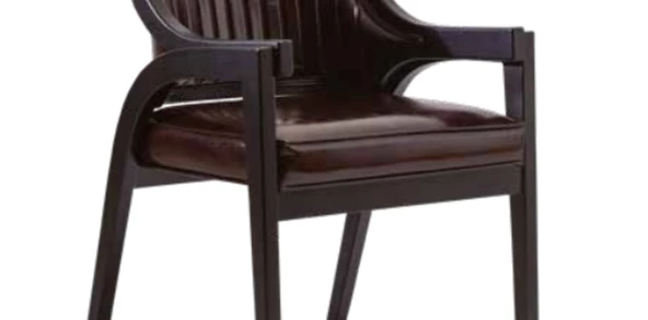 Sandalye 19867 Zus131 Dilimli Sırtlık Kayın Aslan Ayak Suni Deri Döşeme El yapım - 6