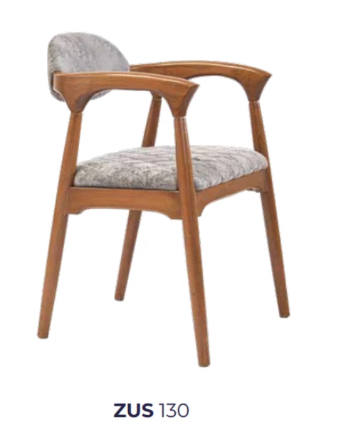 Sandalye 19866 ZUS130 MODEL Kayın Ayak Ortopedik Oturm Desenli Şönil Kumş ElYapım - Resim 7