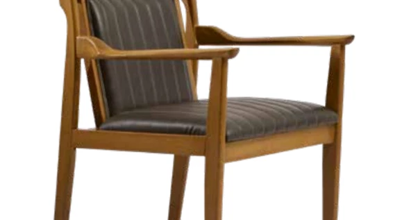 Sandalye 19857 Zus121 Dilim MODEL Tam Kolçak Kayın Ayak Suni Deri Döşem Açık Cevz - Resim 2