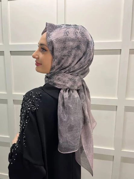 Piramit Kına, Düğün, Özel Günler İçin Abiye Şal 00797  KOYU PUDRA ürün görseli