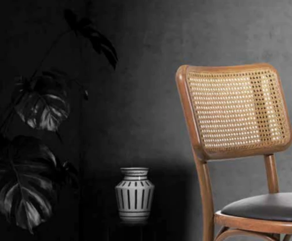 Sandalye 19854 Zus118 Hasır Sırtlık  MODEL Bambu Aslan Ayk Kayın Sunideri Elyapım - Resim 3