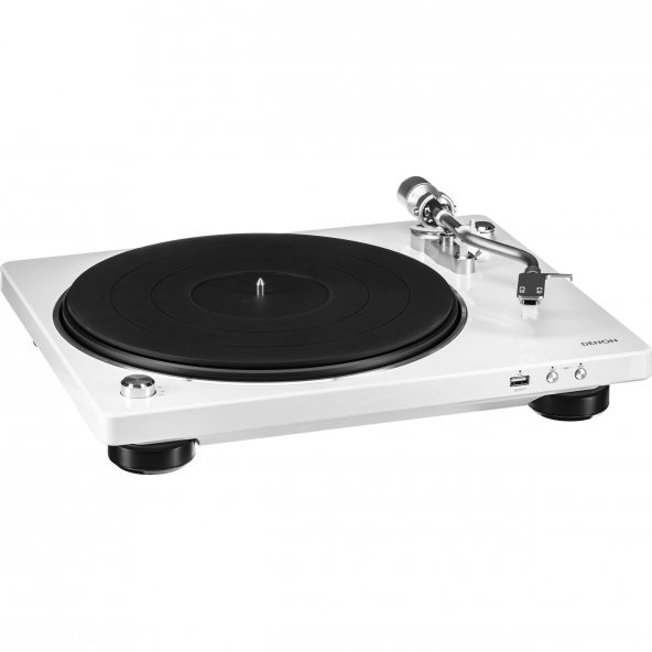Denon DP 450USB Pilak Çalar Beyaz