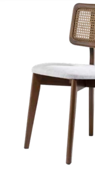 Sandalye 19847 Zus111 Hasır SRT İnovasyon MODEL Kayn Avangart Ayak Ceviz El Yapım - Resim 4