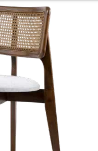 Sandalye 19847 Zus111 Hasır SRT İnovasyon MODEL Kayn Avangart Ayak Ceviz El Yapım - Resim 6