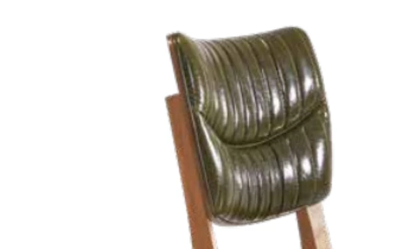 Sandalye 19842 Zus106 MODEL Kayın Parlak Ceviz Parlak Suni Deri Döşeme El Yapım - 6