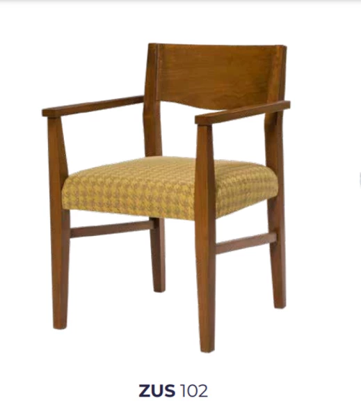 Sandalye 19838 Zus102 Tam Kolçak MODEL Kayın Torna Retro Ayak Ceviz Renk El Yapım - Resim 6