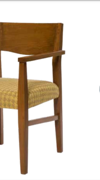 Sandalye 19838 Zus102 Tam Kolçak MODEL Kayın Torna Retro Ayak Ceviz Renk El Yapım - Resim 2