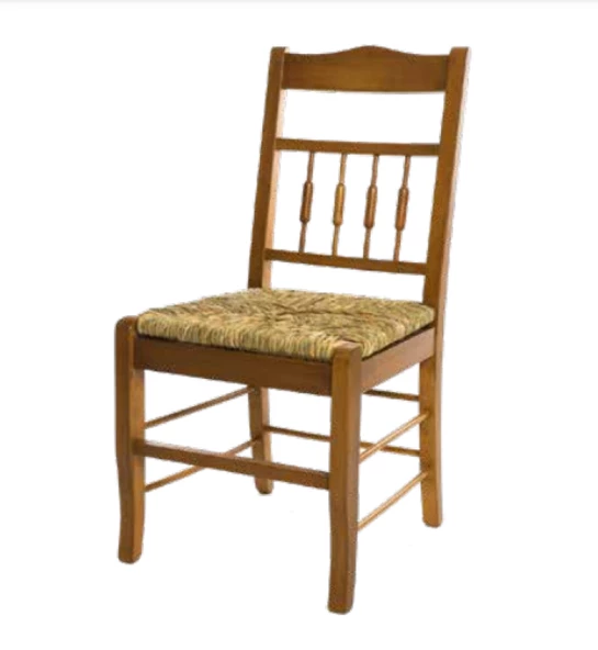 Sandalye 19836 Zus099 GÖBEKLİ ÇITALI Model Sağlam Kayın Ayak Parlak Ceviz ElYap ürün görseli