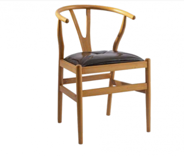 Sandalye ST Zus096 Model Ahşap Kayın Suni Deri Rahat Oturum İnovatif Sitil ElYapım