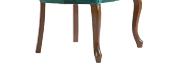 Sandalye 19829 ZUS091 Kapitone Model Kayın Aslan Ayak Geniş Ort Oturum El Yapım - 3