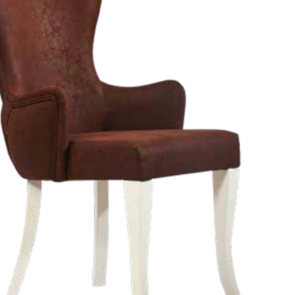 Sandalye 19817 Zus079 Kanat Sırt Model Kayın Aslan Ayak Kiremit Ort Otrm El Yapım - Resim 5