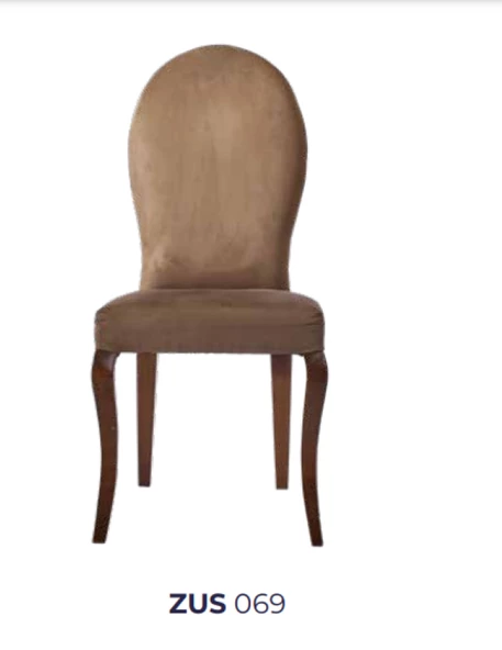 Sandalye 19807 Zus069 Oval Sırt Model Bej Renk Ortopedik  Avangart Ayak El Yapım - 7