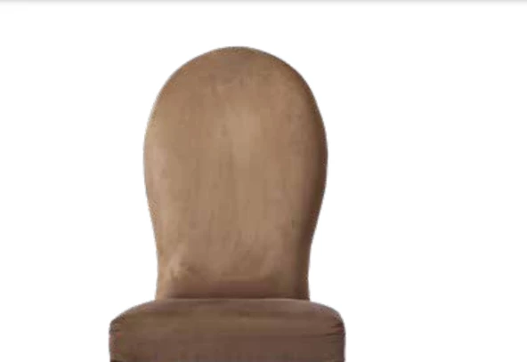Sandalye 19807 Zus069 Oval Sırt Model Bej Renk Ortopedik  Avangart Ayak El Yapım - 2