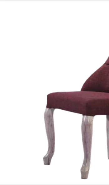 Sandalye 19804 Zus066 Kapitone Model Bordo Renk Ort Oturum Sırt Kavrar Kayın Ayak - 3