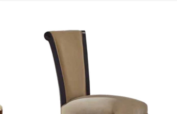 Sandalye 19790 Zus053 Eğimli sırt Model Vizon Renk BabyFace Kumaş Ort Otr El Yapı - 2