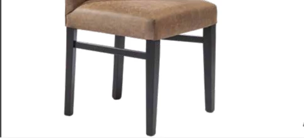 Sandalye 19785 Zus048 Kapitone Giydirme Model Kahve  Babyface Kumaş Ort El Yapım - Resim 5