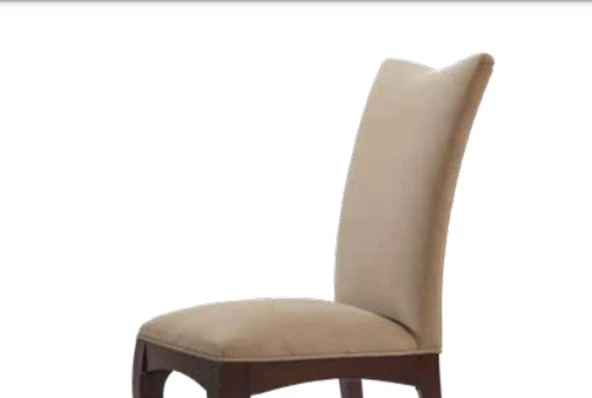 Sandalye 19781 Zus044 Giydirme Kayın avangart ayak Krem BabyFace Kumaş El Yapım - Resim 2