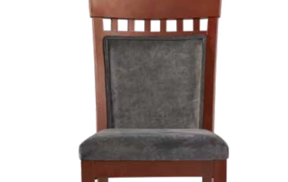Sandalye 19780 Zus043 Küçük Pencere Model Kayın Parlak Ceviz Renk Gri El yapım - 5