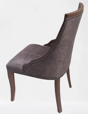 Sandalye 19777 ZUS040 Kayın ayak ve Kenarı Çerçeve Model Kapitone Döşeme El Yapım - 4