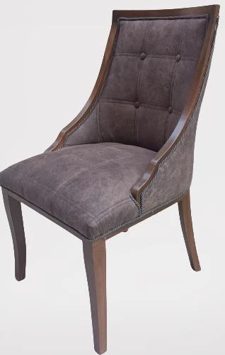 Sandalye 19777 ZUS040 Kayın ayak ve Kenarı Çerçeve Model Kapitone Döşeme El Yapım - 8