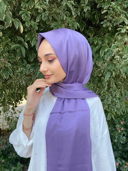 Kroren By Armanda Janjan, Janjanlı Şifon Şal İEKR7301 LEYLAK - 2