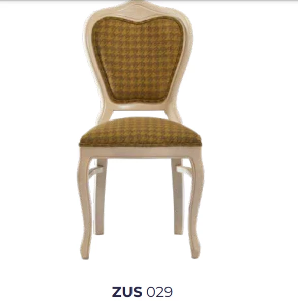 Sandalye 19766 ST Zus029 Oval Çizgi Model Kayın Çizgi Ayk Örgü Kumaş Krem El yapı - Resim 6