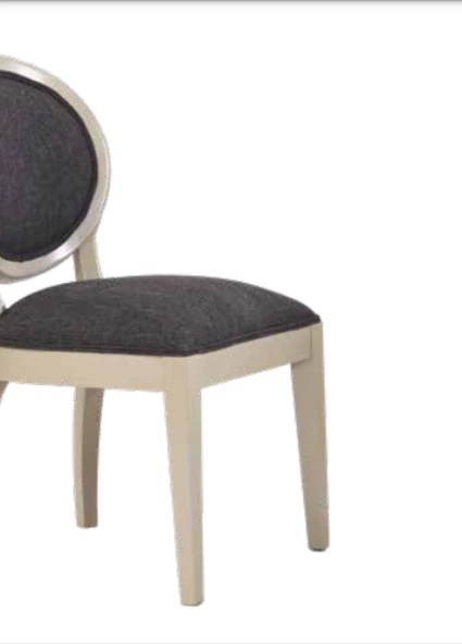 Sandalye 19760 ST Zus023 MADALYON Model Kayın Ayak Örgü Kırçıl Kumaş El yapım - Resim 6