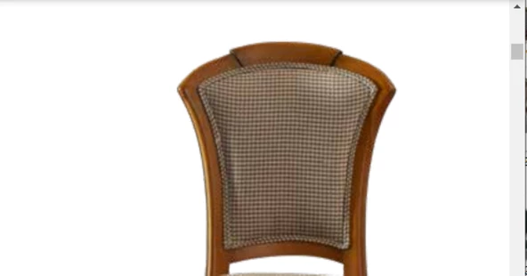 Sandalye ST 19762 Zus025 Oval Sırtlık Model Kayın Çizgi Ayak PÜTİ Kare Kumş Ceviz - 3