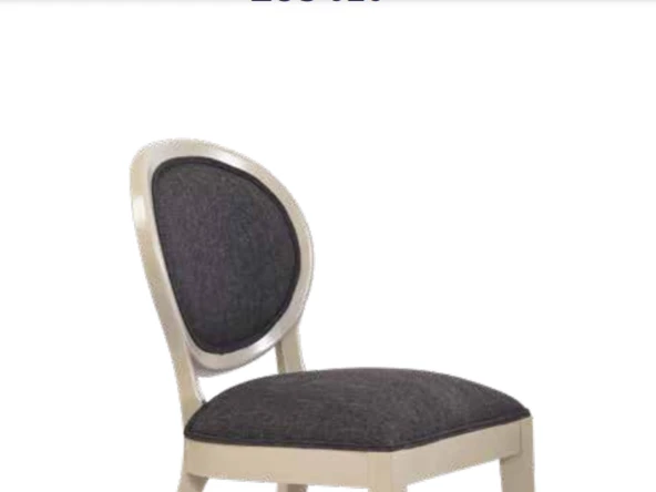 Sandalye 19760 ST Zus023 MADALYON Model Kayın Ayak Örgü Kırçıl Kumaş El yapım - Resim 4