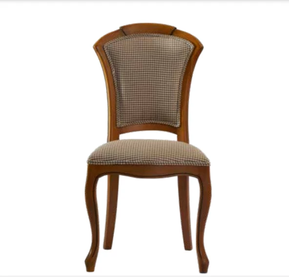 Sandalye ST 19762 Zus025 Oval Sırtlık Model Kayın Çizgi Ayak PÜTİ Kare Kumş Ceviz
