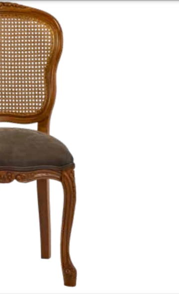 Sandalye ST 19761 Zus024 HASIR SIRT Model Kayın Oyma Çizgi Ayak Kahverengi Döşeme - 4