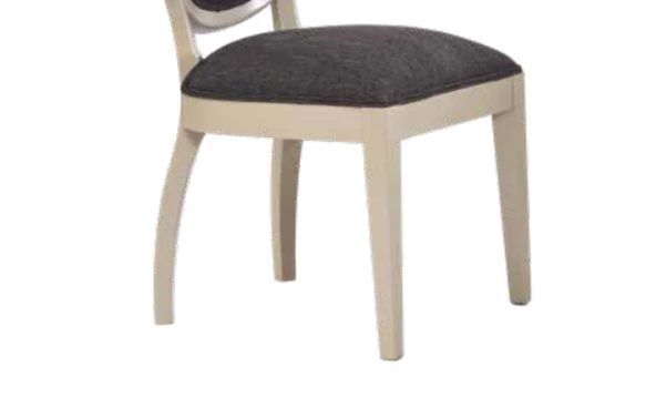 Sandalye 19760 ST Zus023 MADALYON Model Kayın Ayak Örgü Kırçıl Kumaş El yapım - Resim 3