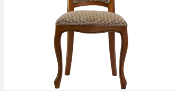 Sandalye ST 19762 Zus025 Oval Sırtlık Model Kayın Çizgi Ayak PÜTİ Kare Kumş Ceviz - 2