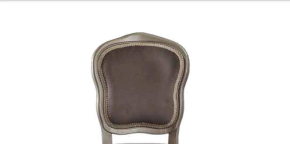 Sandalye 19758 Zus021 Model Gri Renk Baby Face Kumaş Kayın Aslan Ayak El Yapım - 2