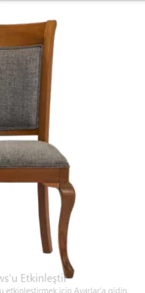 Sandalye 19751 Zus013 Klasik MODEL Kayın Aslan Ayak Kırçıl Desen Döşeme El Yapım - Resim 4