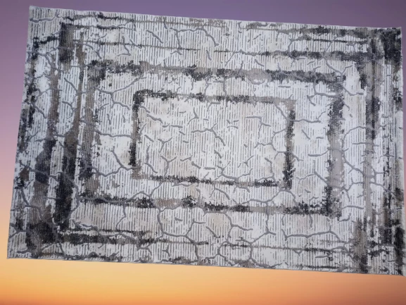 Diamond Halı 25019A 19732 Koyu Bej Model 150*220 Polip Leke Tutmaz dokuma taban - 5