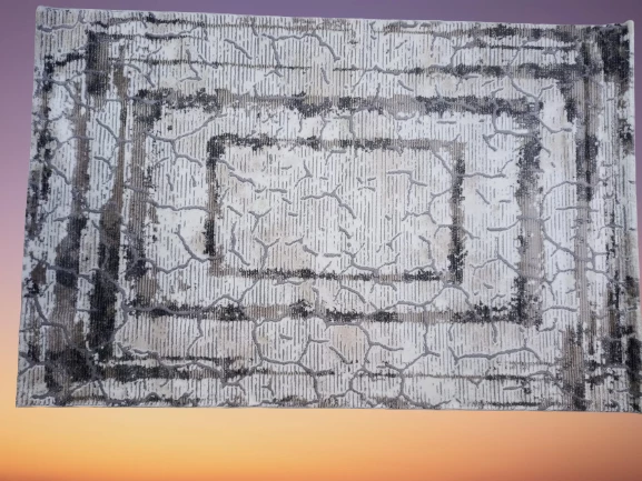 Diamond Halı 25019A 19732 Koyu Bej Model 150*220 Polip Leke Tutmaz dokuma taban - 6