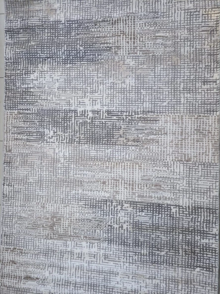 Diamond Halı 25018A 19729 siyah Koyu Bej 200*280 Polip Leke Tutmaz Dokuma taban - 5