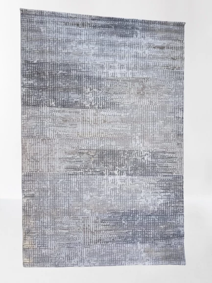 Diamond Halı 25018A 19729 siyah Koyu Bej 200*280 Polip Leke Tutmaz Dokuma taban - 2