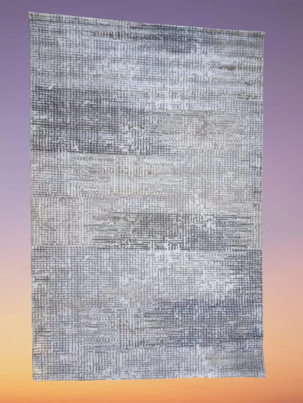 Diamond Halı 25018A 19729 siyah Koyu Bej 200*280 Polip Leke Tutmaz Dokuma taban - 4