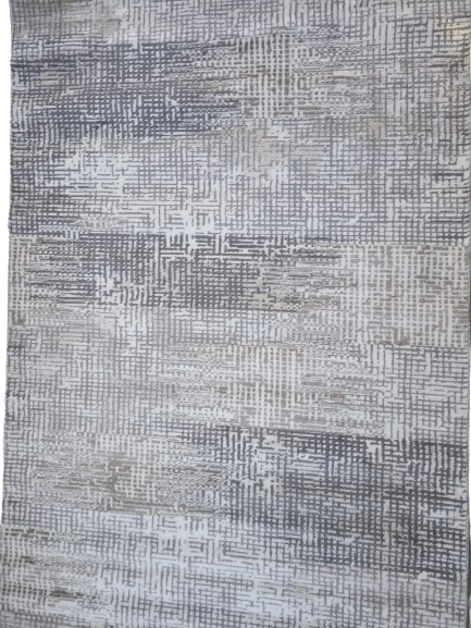 Diamond Halı 25018A 19729 siyah Koyu Bej 200*280 Polip Leke Tutmaz Dokuma taban